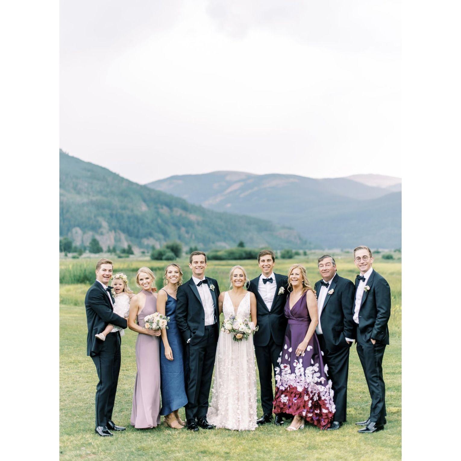 August 2021 - Luke's family at his brother Hank and sister-in-law Megan's wedding in Colorado 