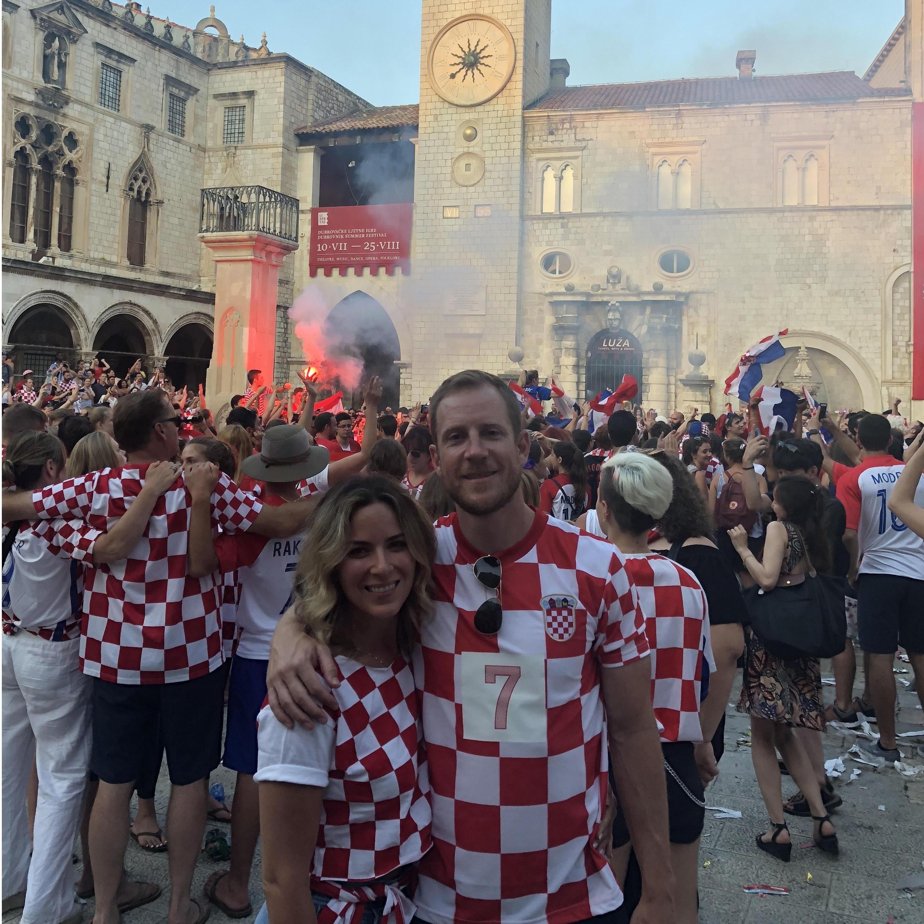 Croatia during the World Cup finals!