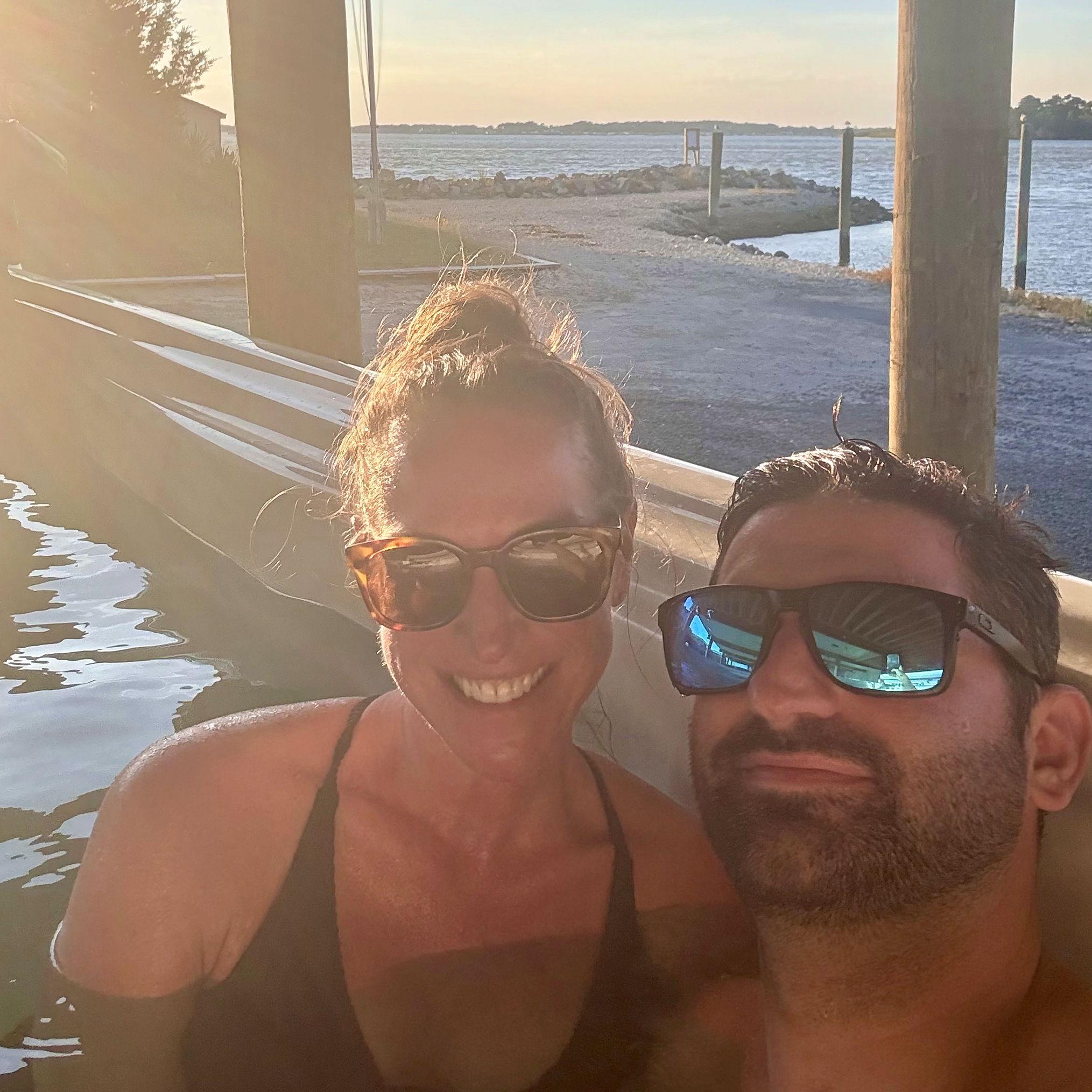 Bethany Beach hot tub time machine - the night we officially declared our relationship