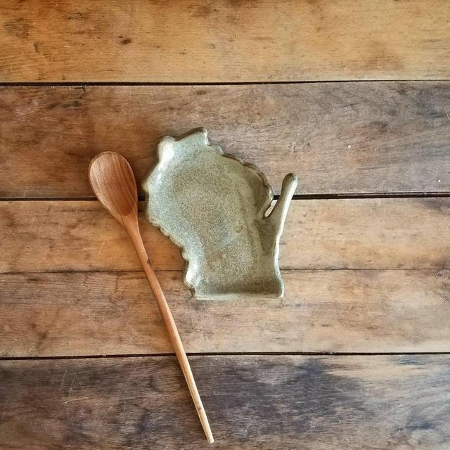 Wisconsin Spoon Rest - Handmade - WI...