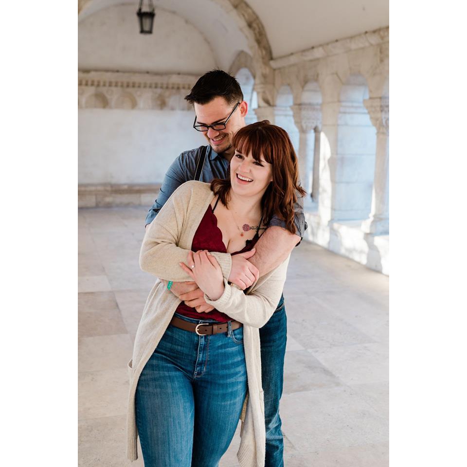 Engagement photos in Budapest, Hungary.
