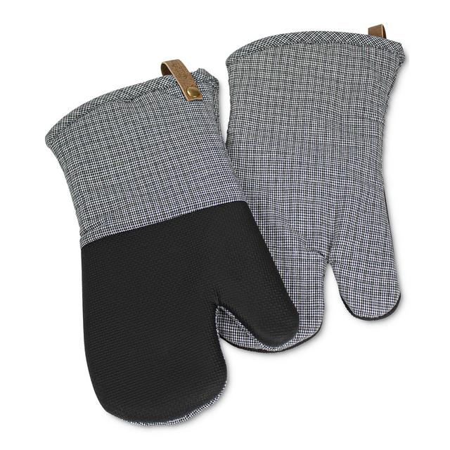 Cuisinart Oversized Farmhouse Textured Oven Mitts, Set of 2