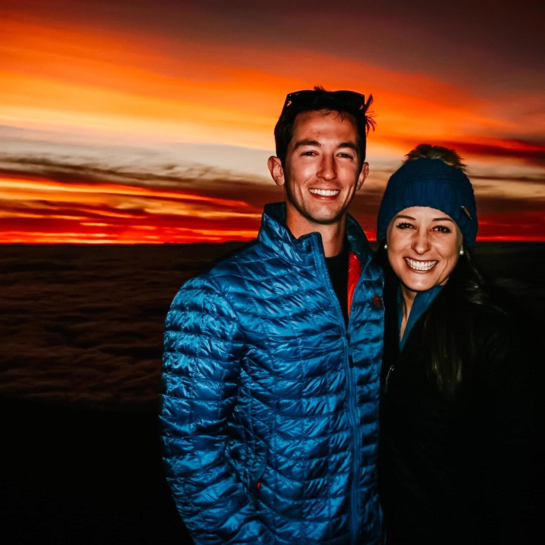 Sunset on Mount Haleakala in Maui, HI
