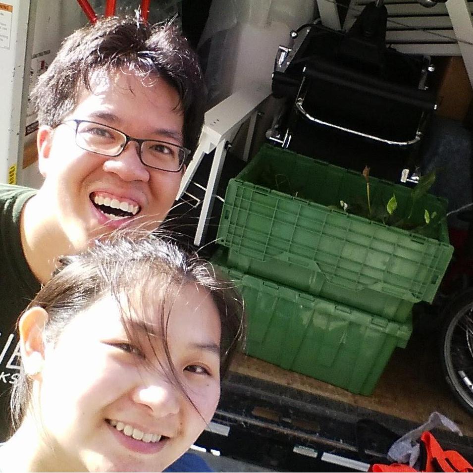 Proud of loading up the truck after our first move.