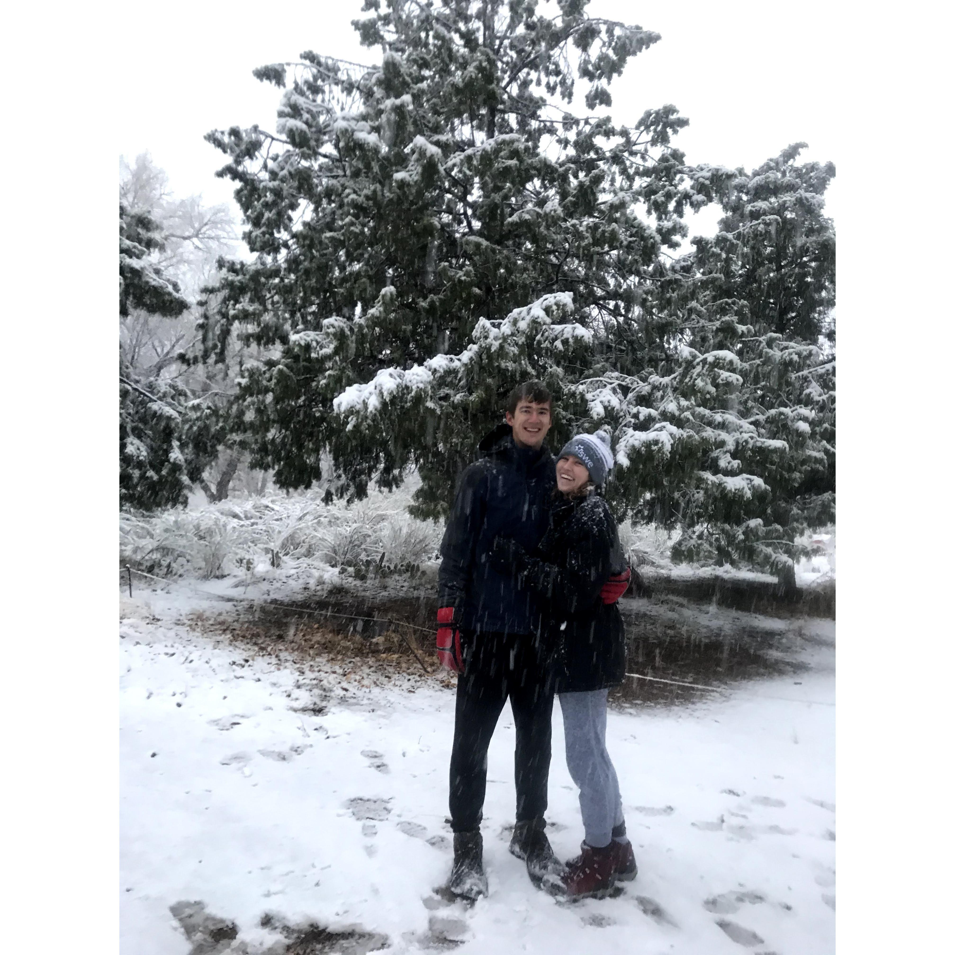 First trip together brought the Floridians to see snow in Utah!