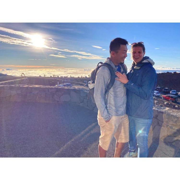 Proposal at the top of Haleakala Mountain!