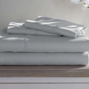 Wayfair Basics® 1800 Series Soft Microfiber Sheet Set - Light Gray, King Sheet Set with 4 Pillowcases