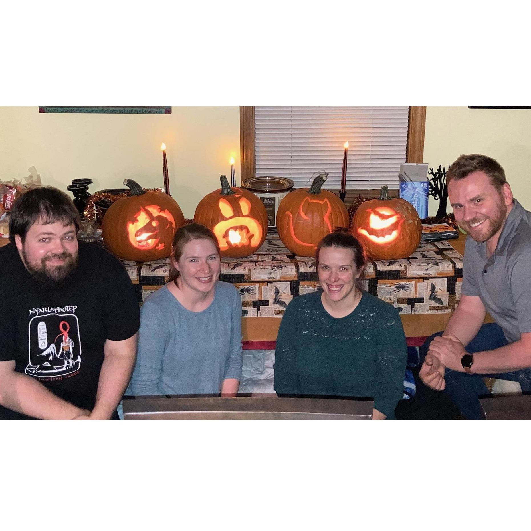 Pumpkin Carving for Halloween 2021 with Allison and Alex!