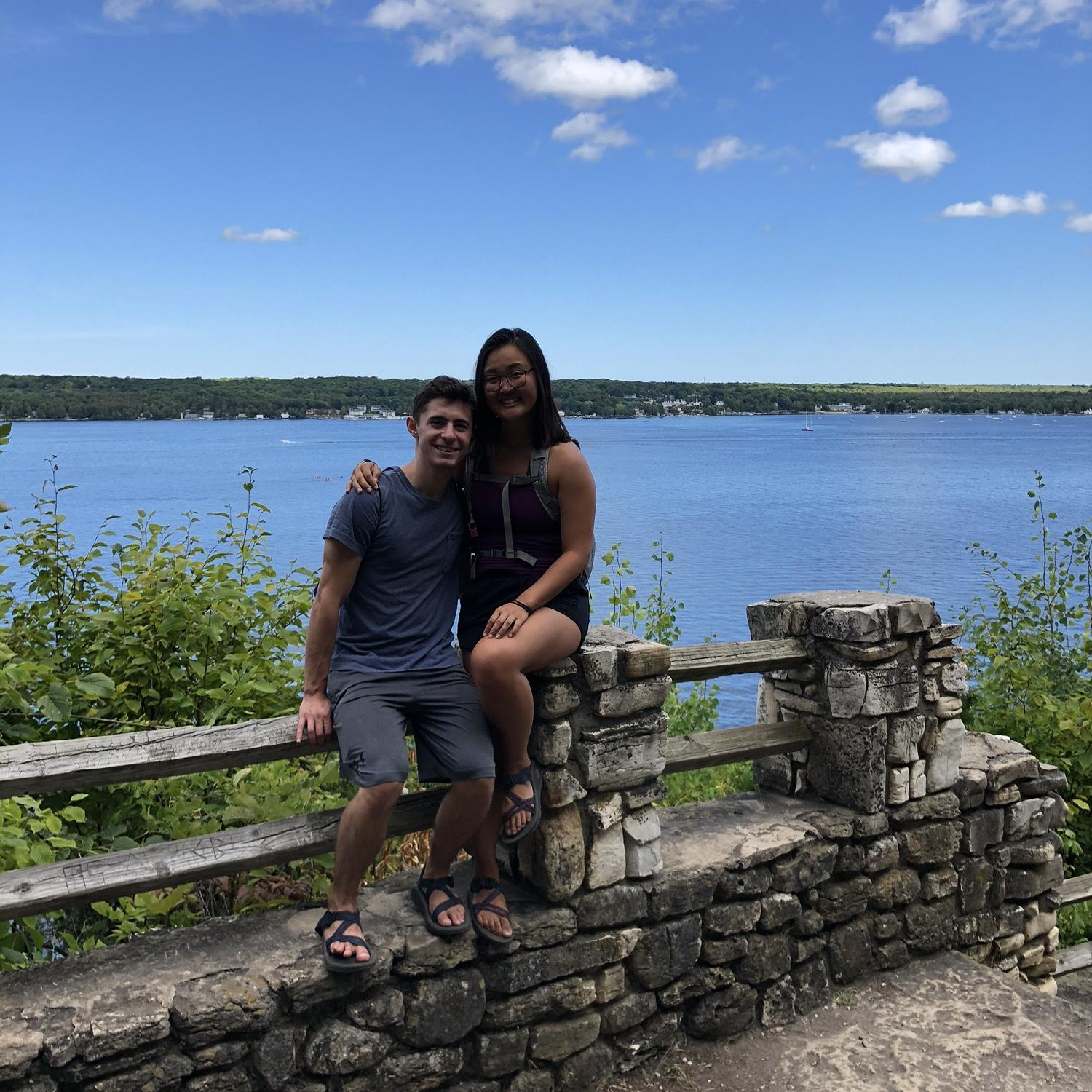 Our first camping trip together in Door County, WI