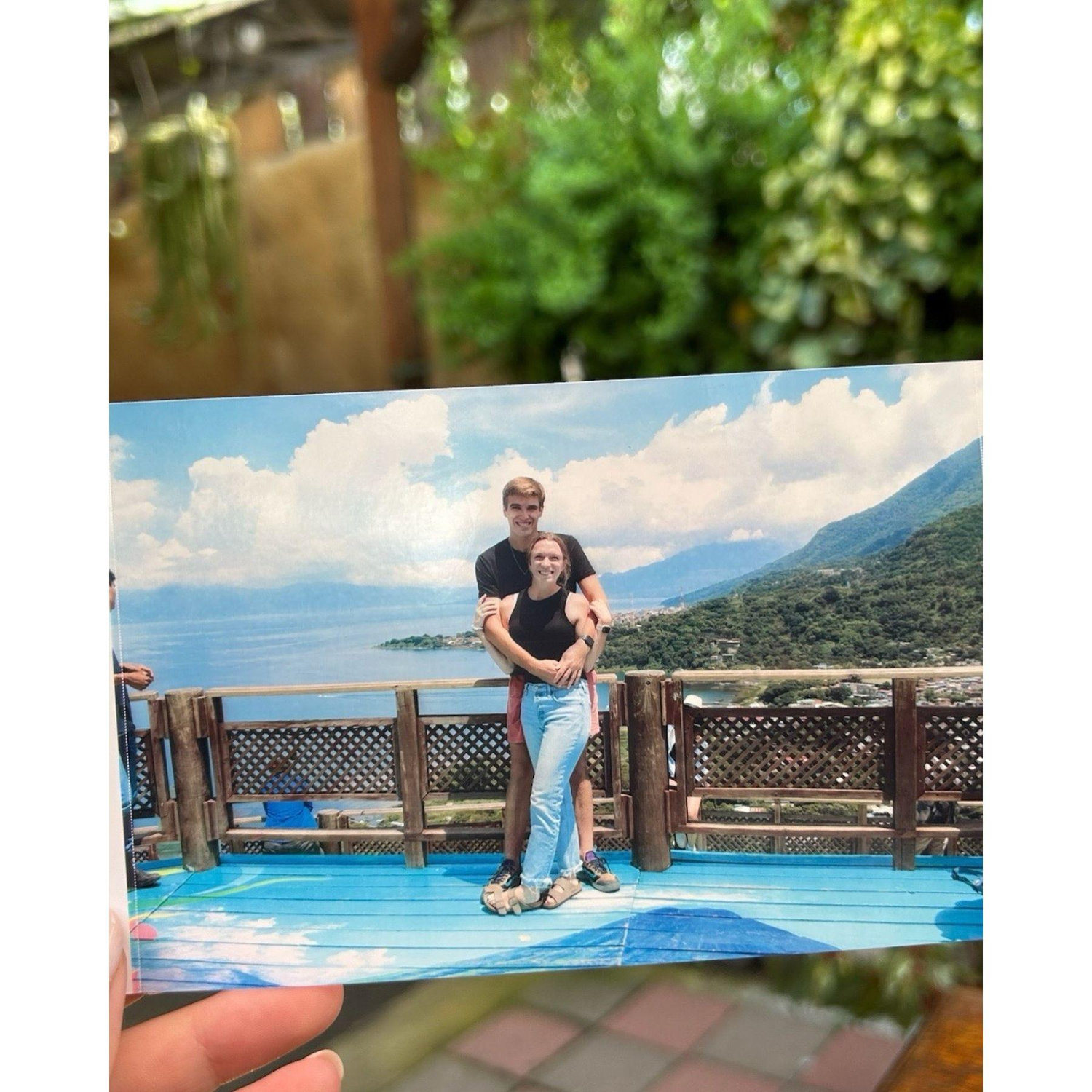 The lookout after a STEEP climb in Guatemala