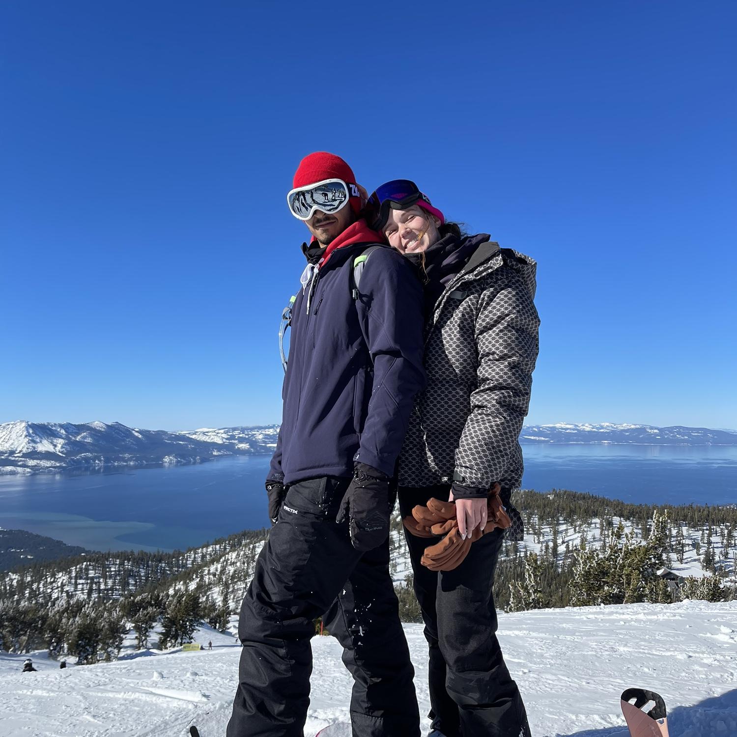 Snowboarding in Lake Tahoe, CA