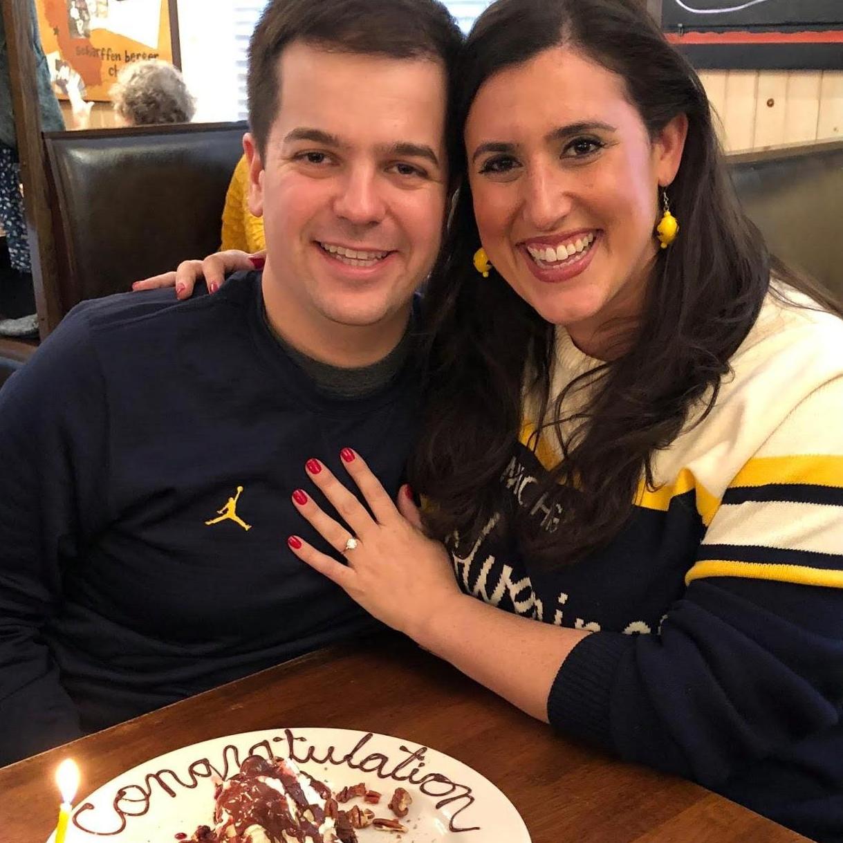 celebrating at Zingerman's Roadhouse