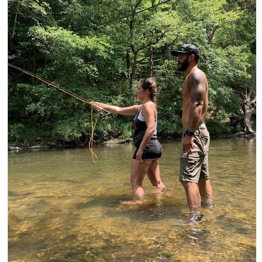 I'm kinda mad she can fly fish better than me.