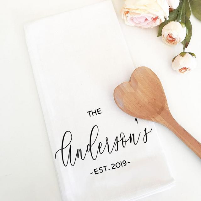 Personalized Kitchen Towel Custom Wedding...