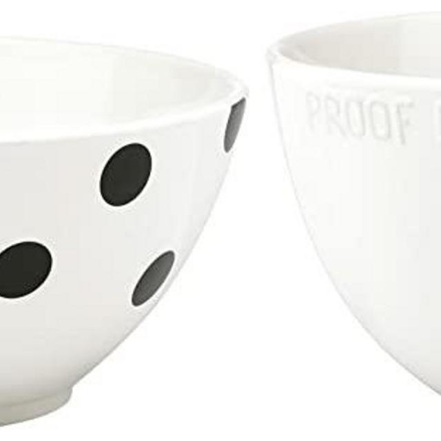 KATE SPADE Deco Dot 2-piece Mixing Bowl Set, 8.75 LB, Multi