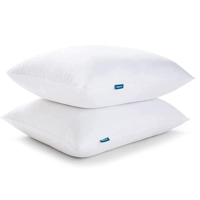 Bedsure Firm Standard Size Pillows, Bed Pillows 2 Pack Hotel Quality, Firm Pillows Standard Size Set of 2 Supportive, Down Alternative Pillow for Side and Back Sleeper