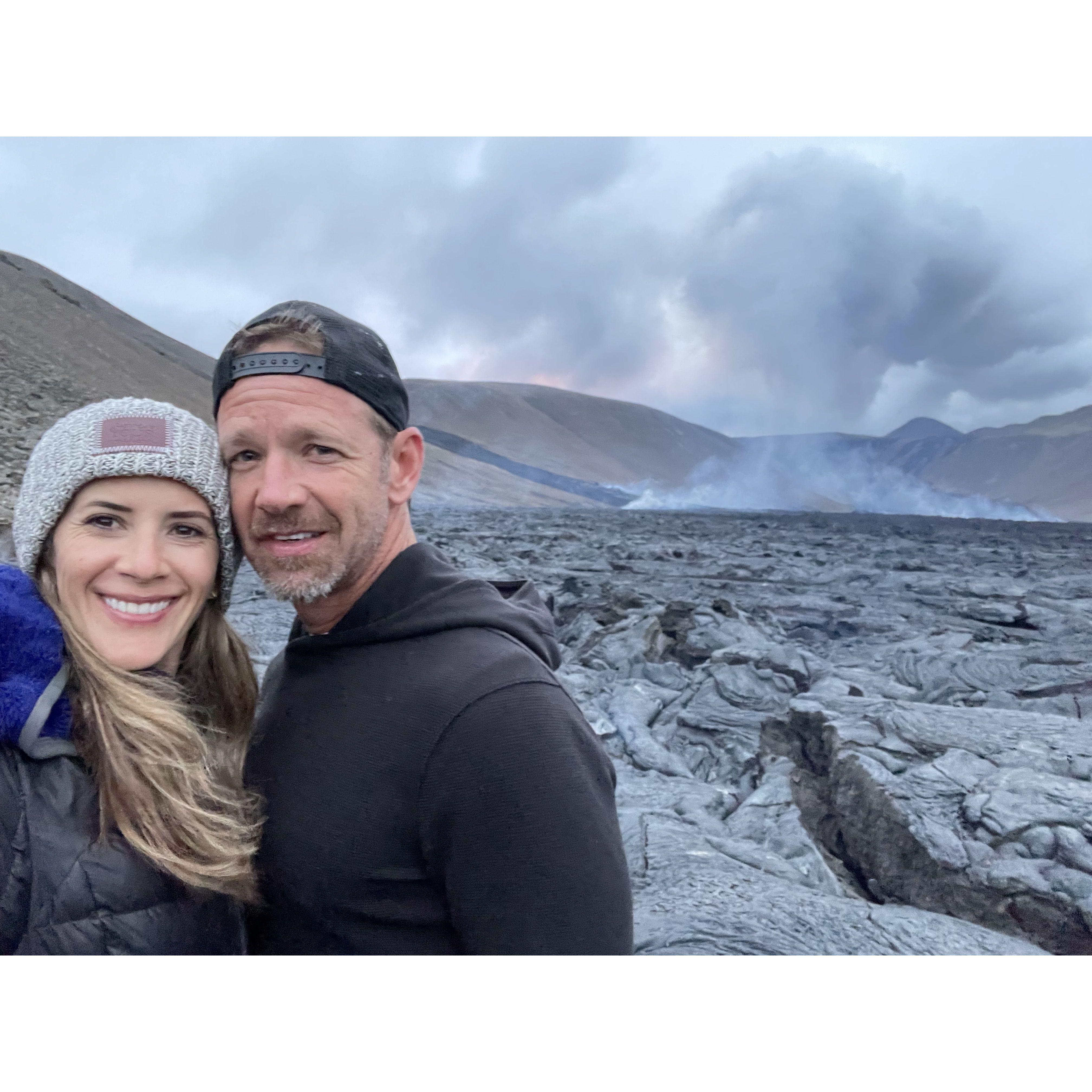 Right at the edge of Lava fields in Iceland.
