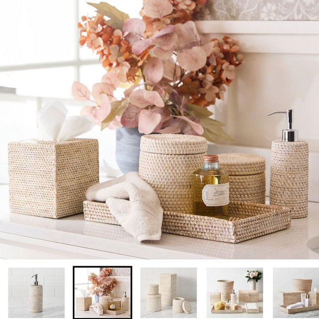 Tava Bath Accessories - White Wash
