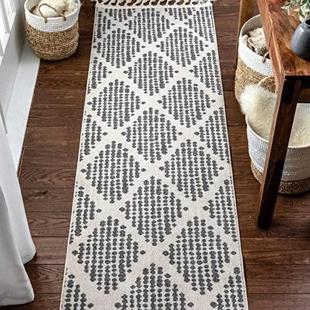 Well Woven Cenadora Grey Moroccan Trellis Runner Rug 2x7 (2'3" x 7'3")