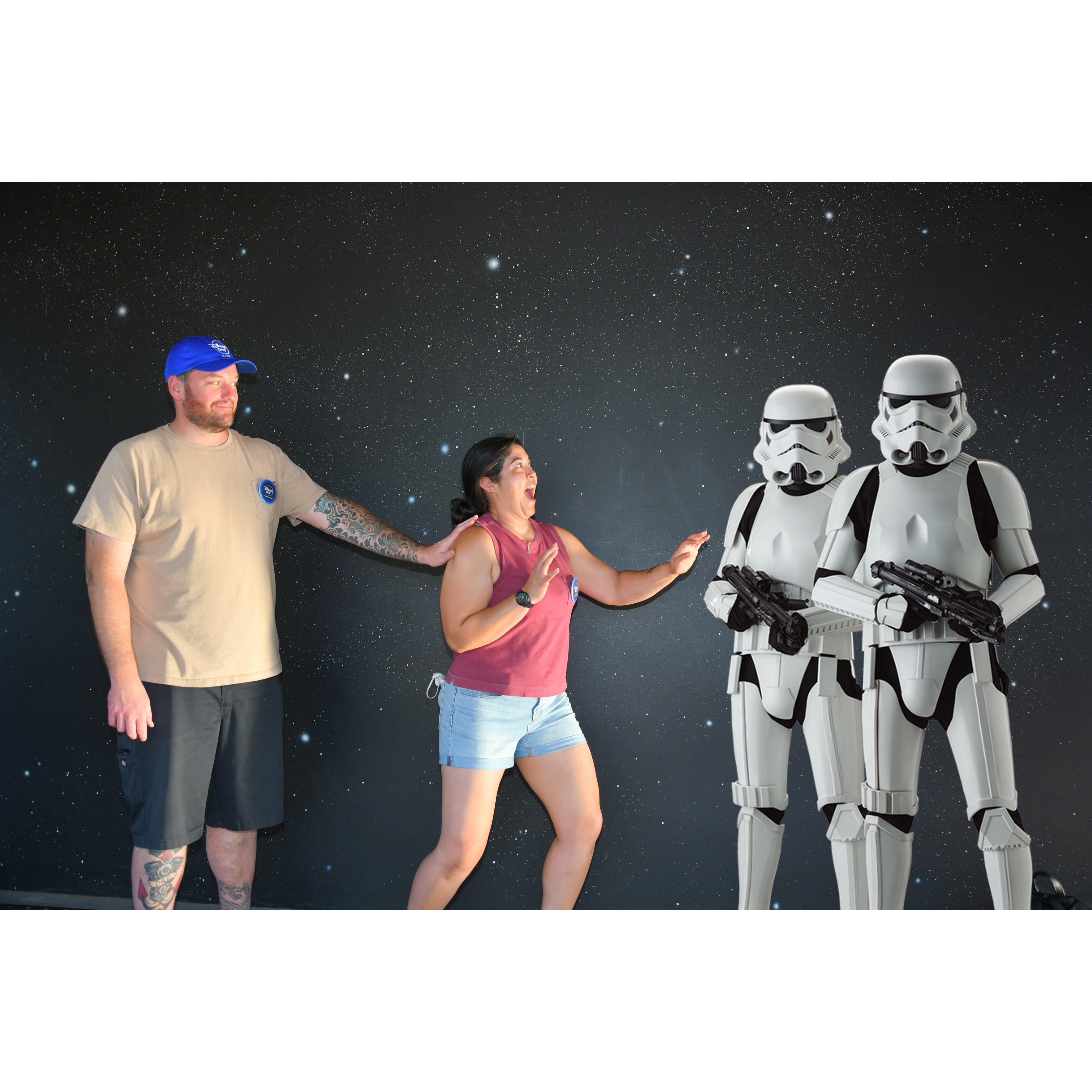 Michelle's storm trooper arrest