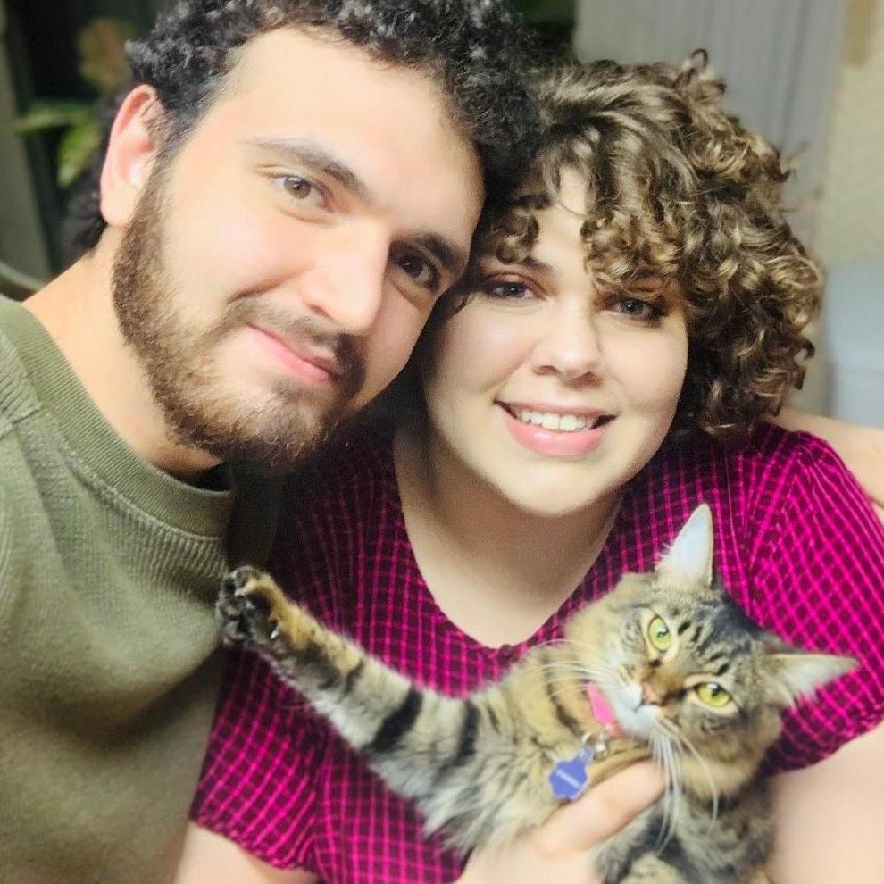 Family portrait with a grumpy Cannoli