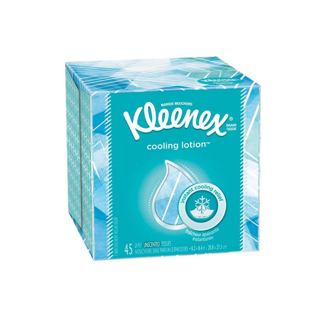 Kleenex Cooling Lotion Tissue Unscented Facial Tissues - 45ct