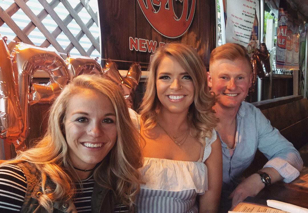 At Joy's birthday celebration, May 2018. Featuring Ryan's sunburn.