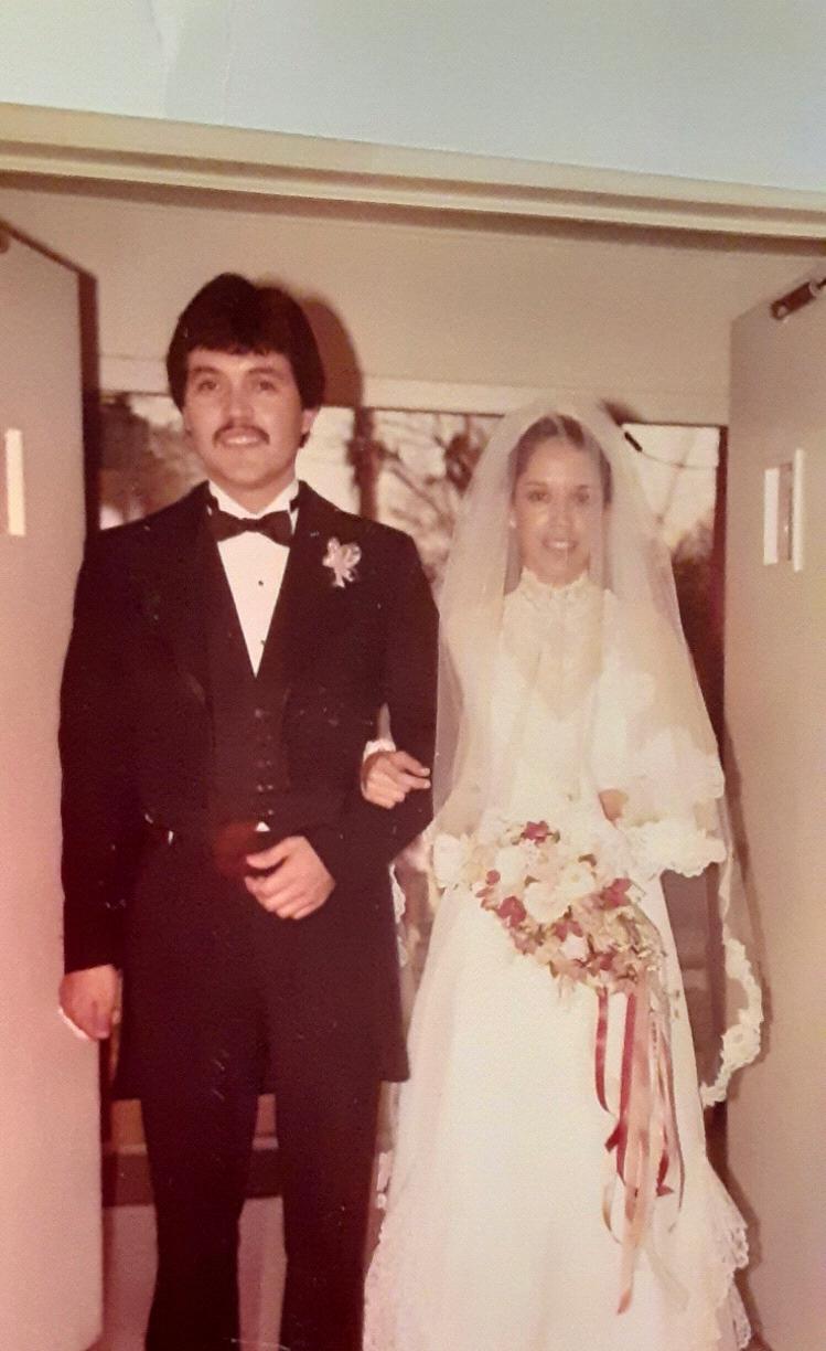 My late father, Joe walking his sister, Melinda down the aisle as a stand in for their late father, Juan Morales. Melinda will be walking me down the aisle in his place! How cool, right?
