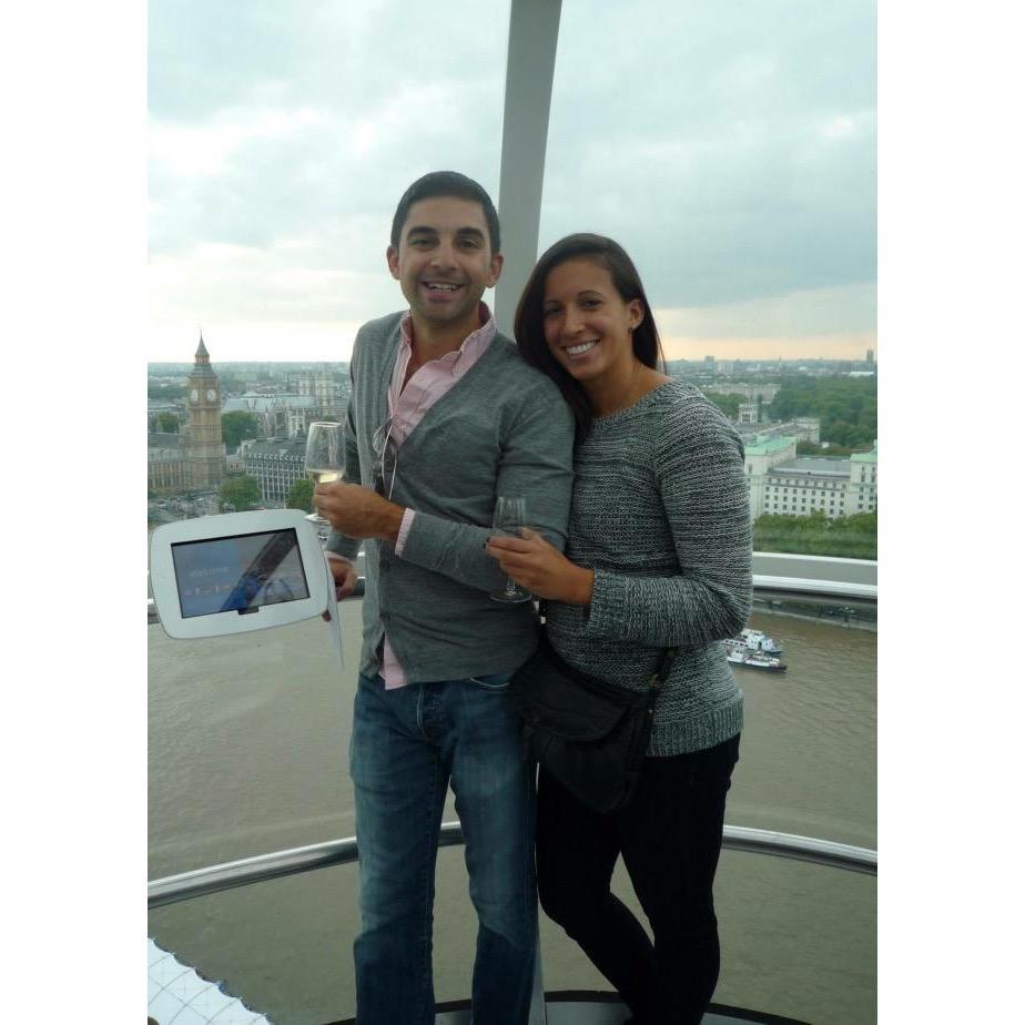 Wine tasting on the London Eye, 2013