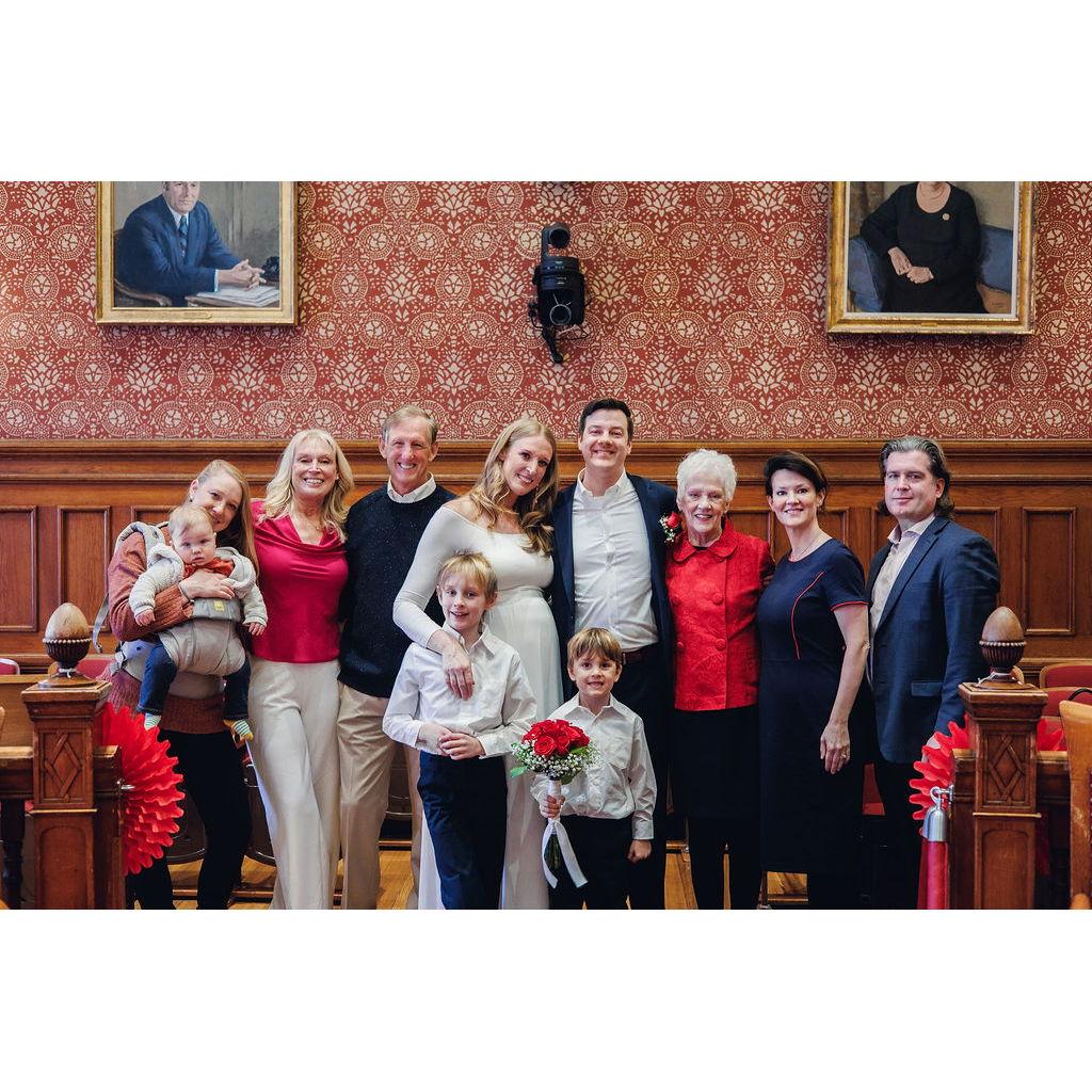 All of our wedding guests!  Tyler, Holly, Jane, Joe, Jamie, Vera, Jack, Michael, Rita, Kerry, and Matt.