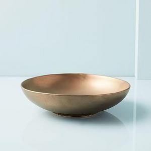 Reactive Glaze Large Pasta Bowl, Set of 4, Bronze