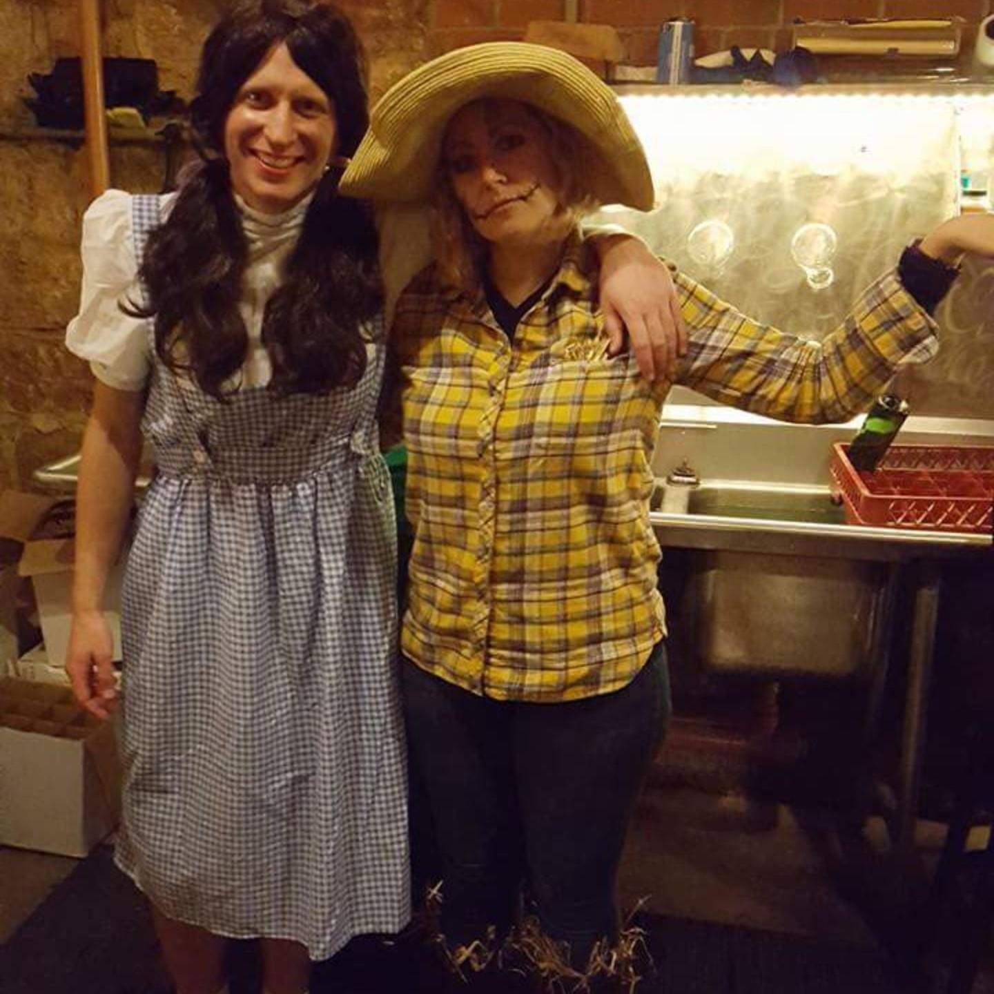 Halloween 2017 Dorothy with her Scarecrow!