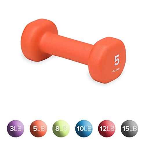 Gaiam Neoprene Dumbbell Hand Weight (Sold as Single Dumbbell)
