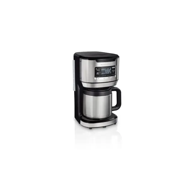Hamilton Beach 12C Program Coffee Maker 46391: Drip Coffee Pot, 12 Cup Capacity, Chrome Silver, Electric, 1025W