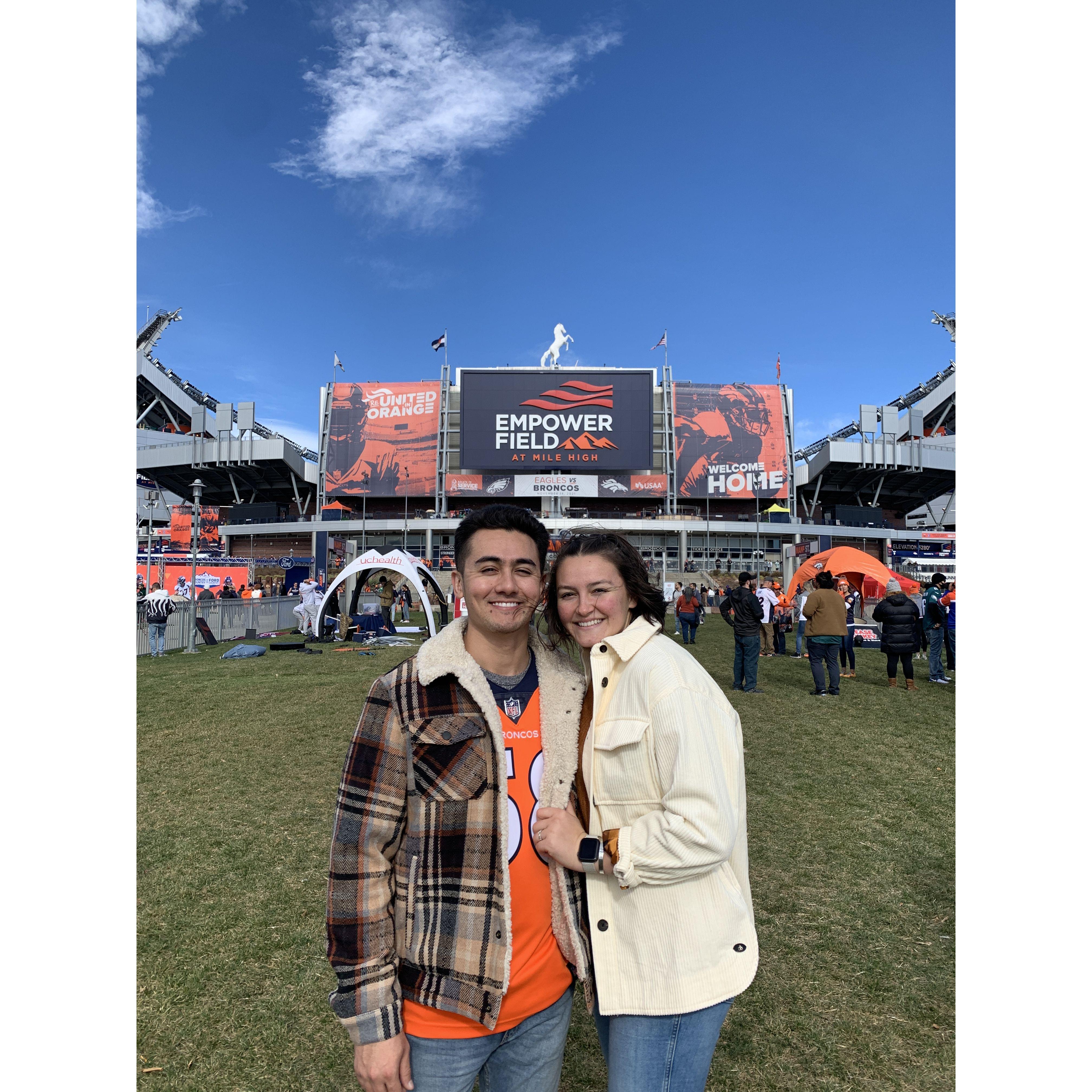 Denver Bronco football game