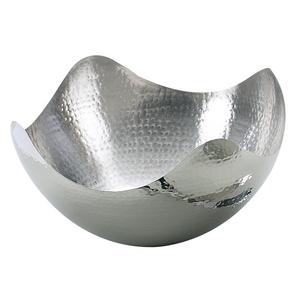 Leeber Limited USA - Elegance Hammered 10-Inch Stainless Steel Wave Serving Bowl