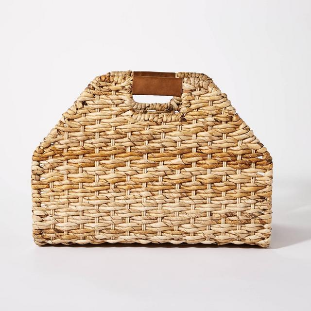 15" x 15" Metal Banana Log Carrier Brown - Threshold™ designed with Studio McGee