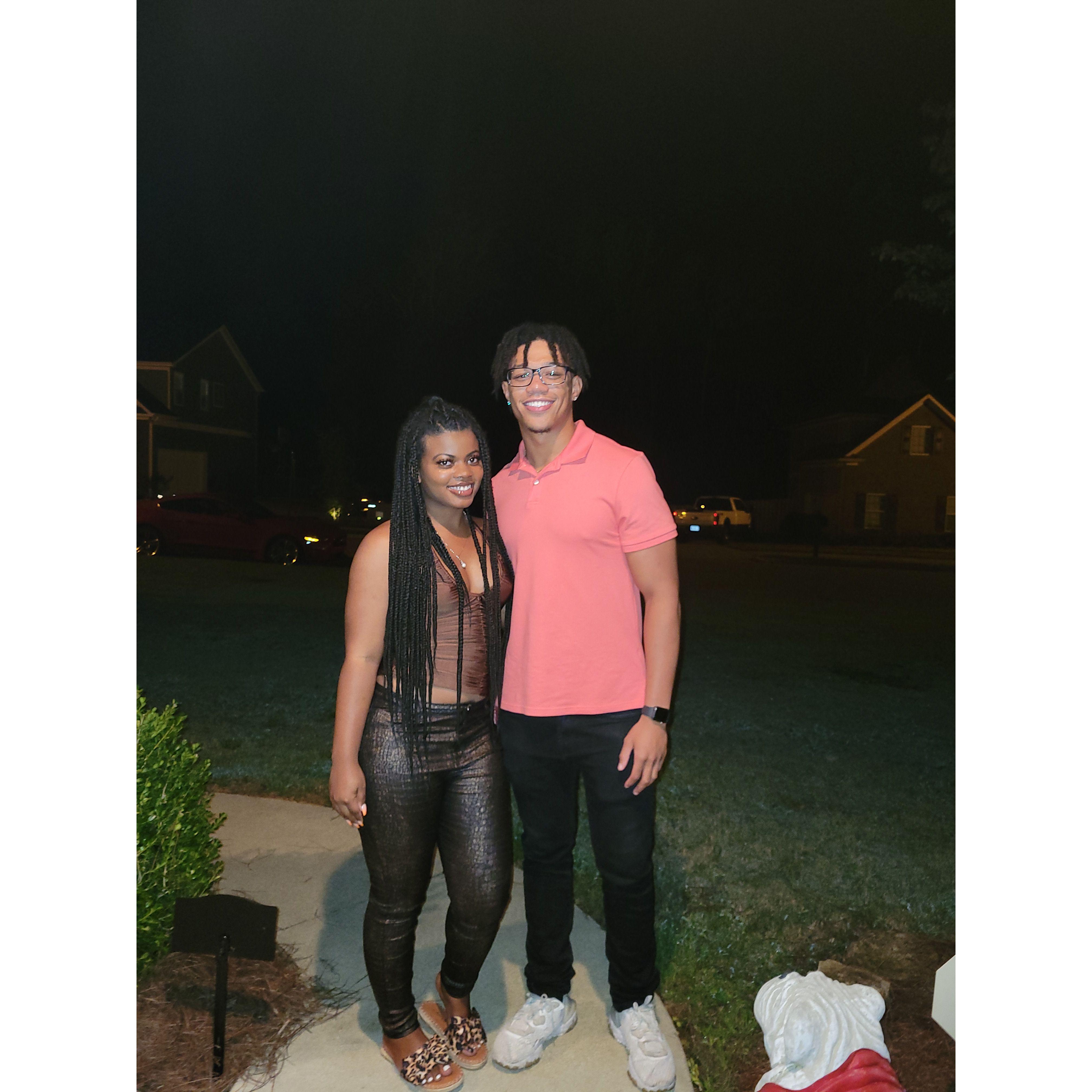 Our First Picture taken as a official couple!