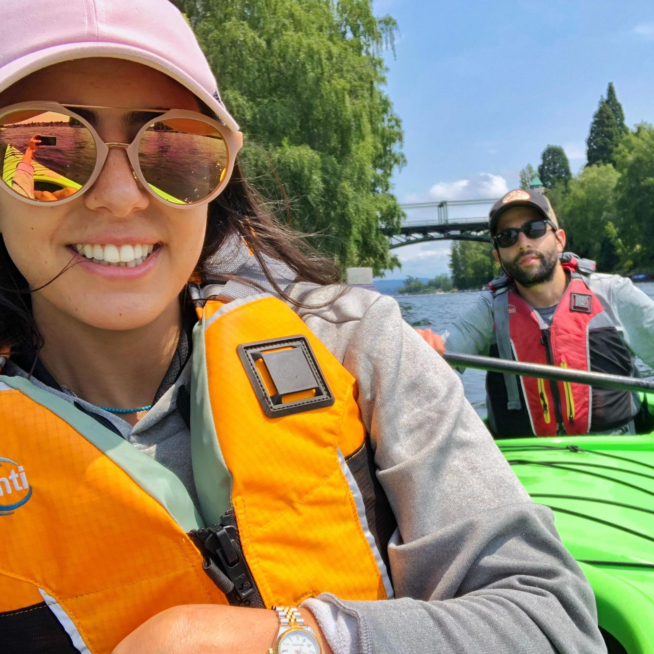 Kayaking on Lake Washington!