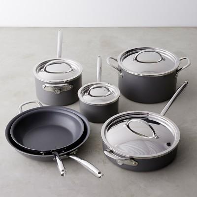 Williams Sonoma Signature Hard-Anodized Copper Core Dishwasher-Safe 10-Piece Cookware Set