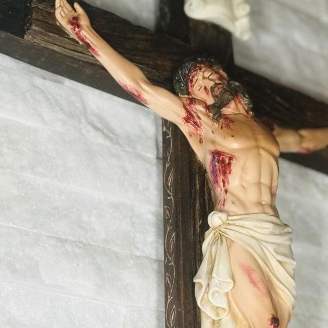 Passion Crucifix - Hand painted Scourged...