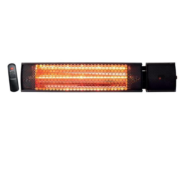 Permasteel Mounted Electric Patio Heater in Black