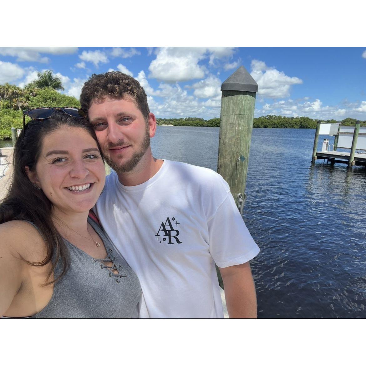 Zac's first visit to Florida-lunch at The Boat House Ft. Myers