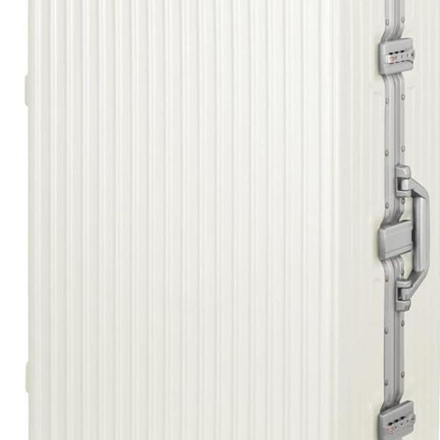 AnyZip Luggage Aluminium Frame Suitcase Hard Shell TSA Lock No Zipper 28In White