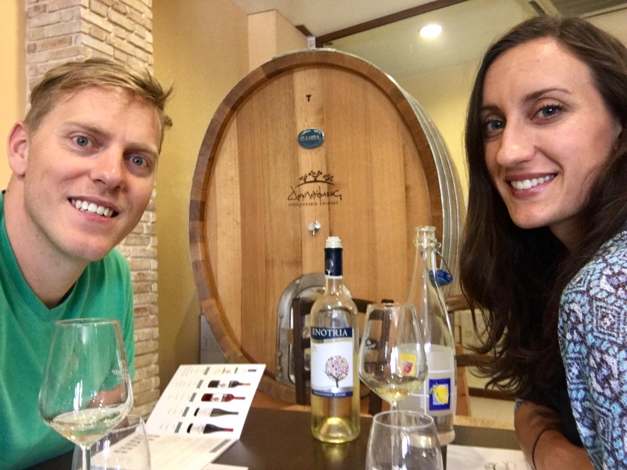 Wine tasting. Crete, Greece