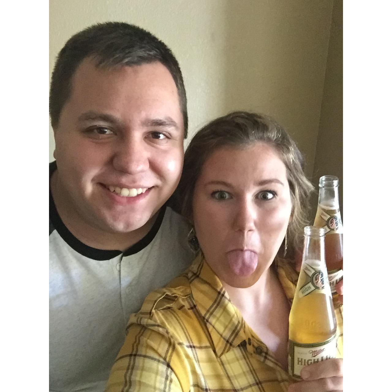 August 2016, Syracuse, NY
Colter always likes to joke that one of the reasons he really loves me is because I can keep up with him when it comes to drinking beer. Cheers!