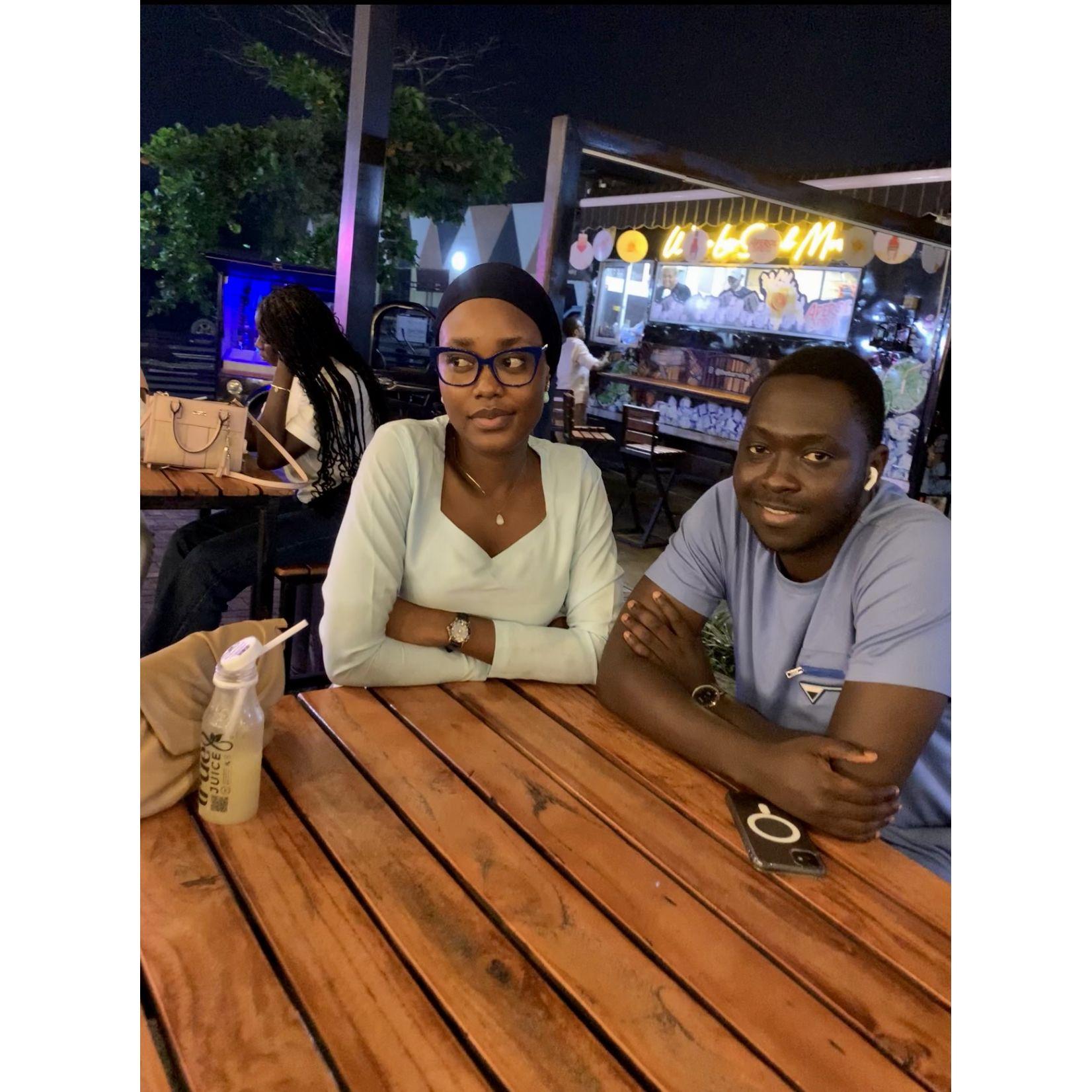 A stranger gifted us with this lovely photo at our special spot.