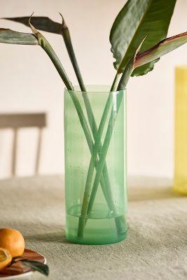 Colorful Glass Column Vase