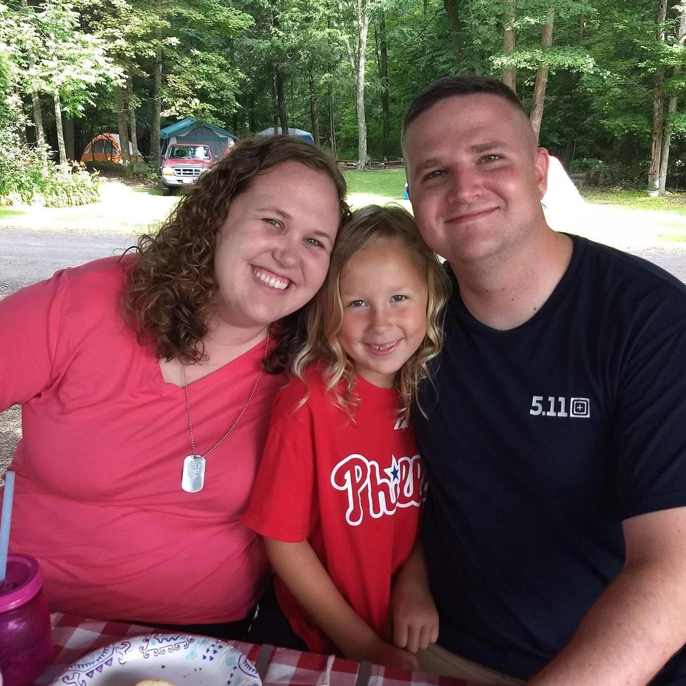 The morning after the proposal, one happy family!