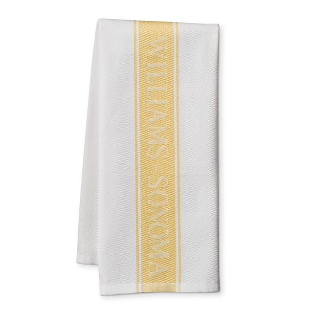 Willams Sonoma Classic Logo Towels, Set of 4, Lemon Yellow